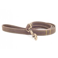 Ancol Timberwolf Leather Lead Sable 19mm x 40" x 1