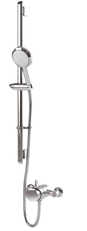 Tucker French Fusion Exposed Dual Control Valve with Pivot Slide Rail Kit