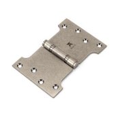 33048 - Pewter 4 Inch x 4 Inch x 6 Inch Parliament Hinge (Pair) SS