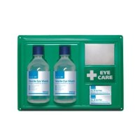 Eye Wash Station, Wall Plate Complete with Mirror 