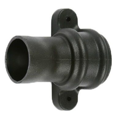 68mm Round Downpipe Anti Spalsh Shoe Cast Iron Effect