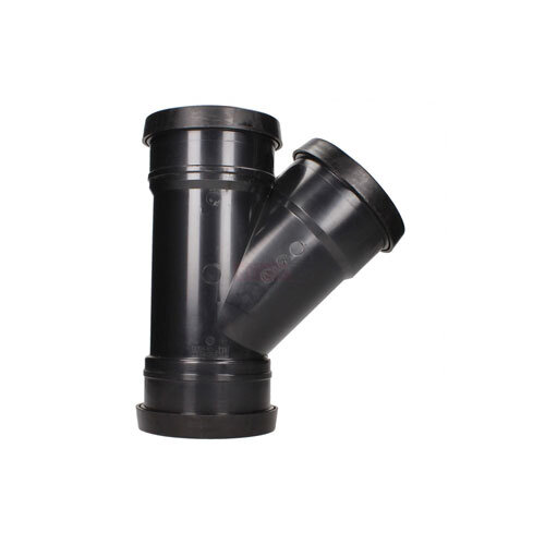 Soil Y 4" Black Triple Socket