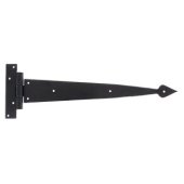 33807 - Black 15 Inch Arrow Head T Hinge (Pair)