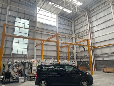 Monorail System Installation for Manufacturing Facility