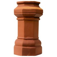 Octagon Design Chimney Pot Terracotta 750mm (To Order)