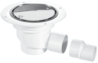 McAlpine 75mm Water Seal Gully with Horizontal Outlet Polished Stainless Steel TSG1SS