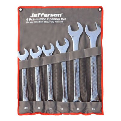 6 Piece Jumbo Combination Spanner Set