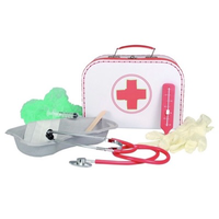 Toy doctors kit in a carry-case