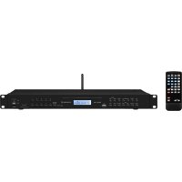 Monacor CD-114/BT - Media Player with CD, AUX, Bluetooth, USB, SD