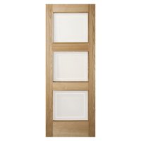 Maui 3 Panel Glazed Oak