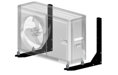 Hybride consoleset voor WP (tbv wandbevestiging inclusief 4 trillingsdempers)