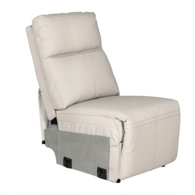 Hampton Leather Armless Section - Stone