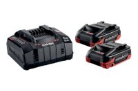 Metabo Basic Set 18V Box 2 x 4.0Ah Tabless LiHDX & ASC145 Charger (Cardboard Box)