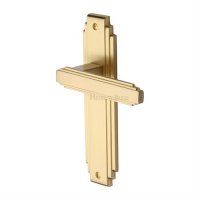 AST5910-SB - Heritage Brass Door Handle Lever Latch Astoria Design Satin Brass Finish