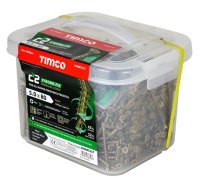 Timco C2 Strong-Fix Premium Pozi Screws 5x80mm Large Tub 1000