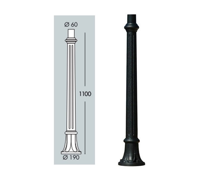 Fumagalli Aloe 1100mm Resin Post