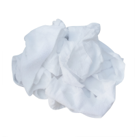 Bag of White Terry Towel Rags, White, 8kg