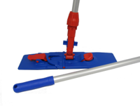 UNIKO FLAT MOP HOLDER LOCK & HANDLE BLUE 40cm