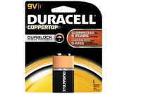 Batteries Duracell PP3 Type MN1604 9V Pkt1