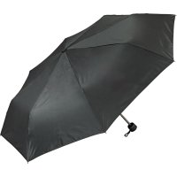 BLACK COMPACT LIGHTWEIGHT FOLDING UMBRELLA 