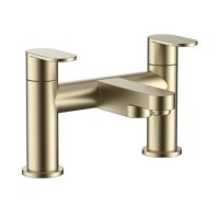 Tucker French Tulla Bath Filler (Two Taphole) Brushed Brass