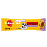 Pedigree Jumbone Maxi Beef and Poultry Flavours 1 Stick Large Dog Treats 12x180gm DK89P