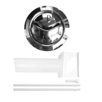 Thomas Dudley 314318 Niagara Dual Flush Chrome Toilet Push Button - Chrome Finish