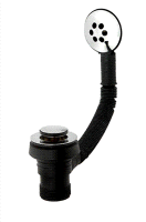 Tucker French 1 1/2" Clicker Plug Bath Waste & Overflow Chrome