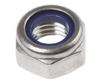 6mm Lock Nut Nylon Insert Zinc Plated