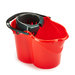 Standard Socket Mop Bucket and Sieve - 15 ltr, Red