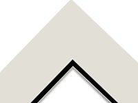 White Core Double Mounts Pack Of 4