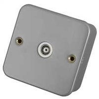 Metalclad 1 Gang TV Socket Non Isolated