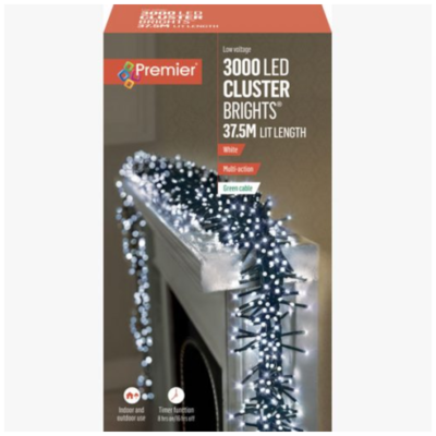 3000 LED Clusterbrights - White