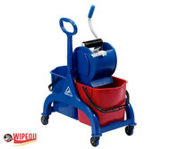 Fred 50ltr Twin Bucket Mopping System with Roller Wringer