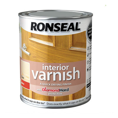 Ronseal Interior Satin Varnish - Teak 750ml