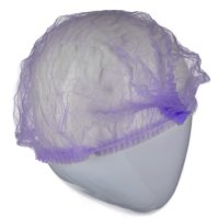RS PRO Disposable Mob Caps 12gsm - Purple One Size