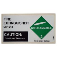 Fire Extinguisher UN1044 Label (3-7/8" W x 2" H) 250/Roll