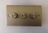 3G 2 Way 400W Satin Chrome Dimmer Switch