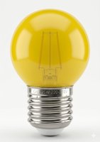 Tezla GBLED/ES/Y 1W ES Golf Ball Lamp - Yellow