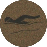Swimming (25mm Gold Centre)