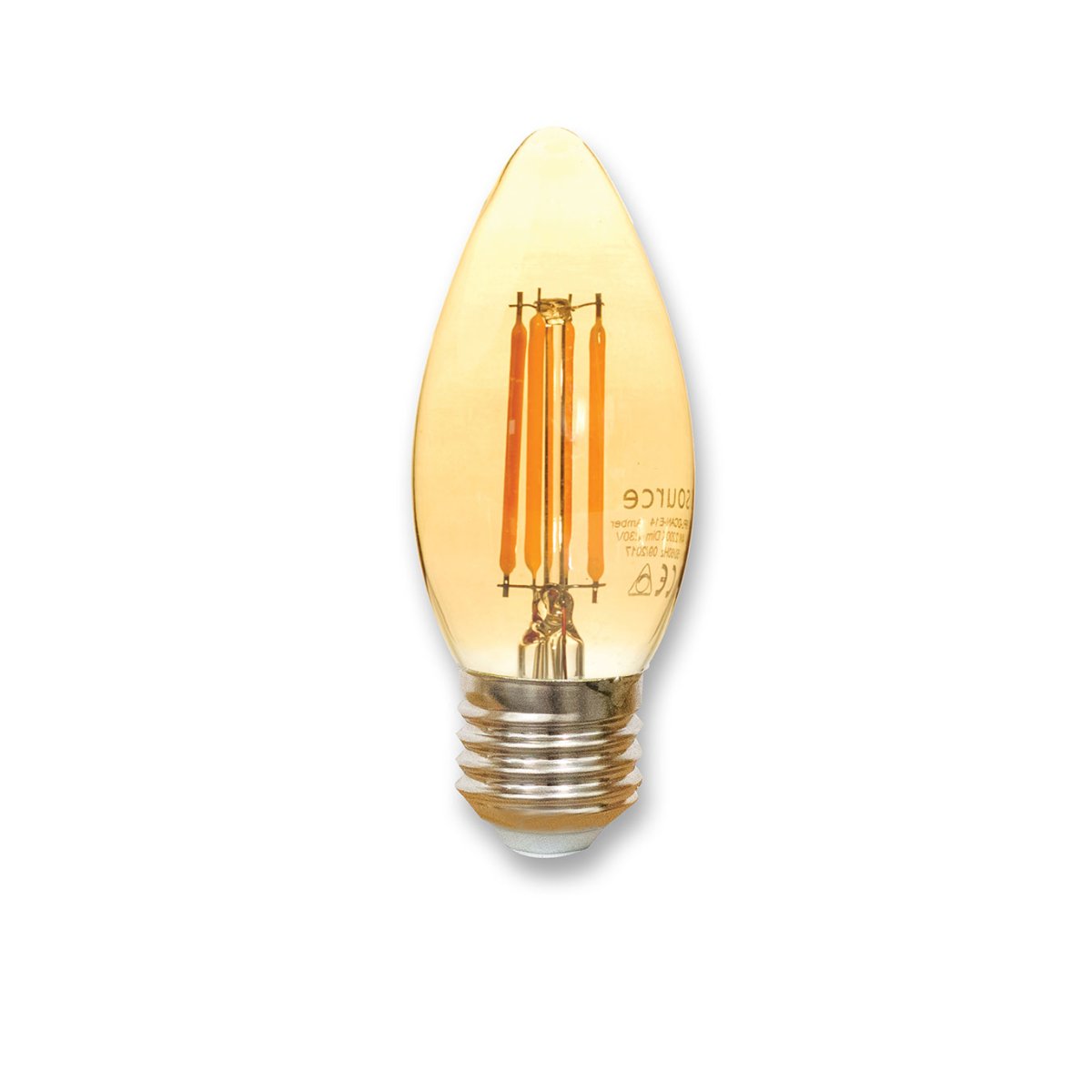 Eclipse 4W 2200K E27 Dimmable Candle Vintage LED Lamp