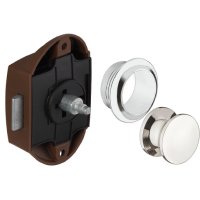 Hafele Chrome Large Push Button Lock