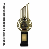 33cm Flex Trophy with Metal Backdrop