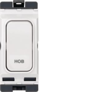 Hager Sollysta 20A DP Gridswitch "Hob" White WMGSDP2/HB