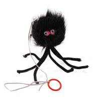 Classic Furry Spider  Cat Toy x 12