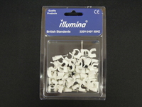 9mm - Pack of 50 Round Cable Clip