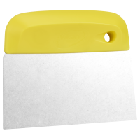 Vikan Flexible Dough Cutter/Scraper, Stainless Steel Blade, 146 mm, Yellow