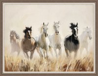 Hand Painted Picture The Canter 50x70cm