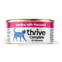 Thrive Cat Can - 100% Complete Sardine & Mackerel in Gravy 75g x 12