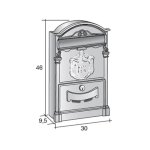 Residence Post Box - Cast Iron Grey 2